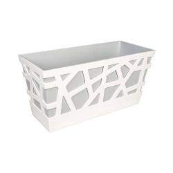 Vaso mosaic flowerbox cm 40 blue