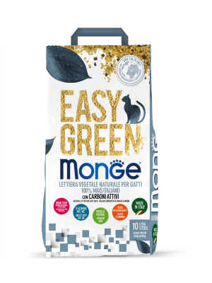 Lettiera Monge Easy Green carboni attivi 10 lt