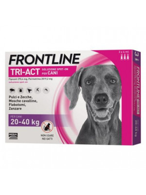 FRONTLINE TRI-ACT CANE KG 20/40 3 PIPETTE