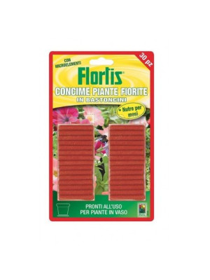 Flortis bastoncini concimati piante fiorite 30 pz