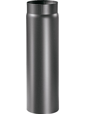 Articolo fumisteria Linea "Legna":elemento lineare T100 acciaio verniciato,diametro 140 mm, lunghezza 1000 mm.