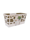 Vaso Mosaic Flowerbox cm 40 taupe