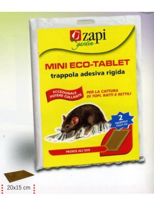 Mini eco-tablet trappola adesiva per topi