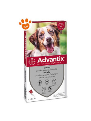 Advantix spot-on per cani oltre 10 kg fino a 25 kg