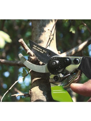 Forbice Ergonomica 21cm By-Pass Lama Acciaio Verdemax per Taglio Potatura