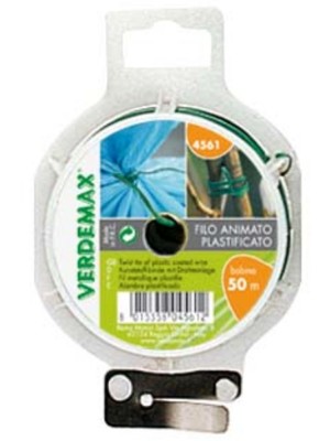 Filo Animato Plastificato Bobina 50m con Taglio Verdemax Legacci