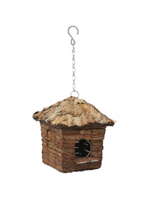 Casetta uccellini con foglie cm 20x20x21