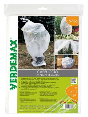 Cappuccio in TNT Busta 3Pz 1,0x1,6m Telo Protettivo Copertura Verdemax