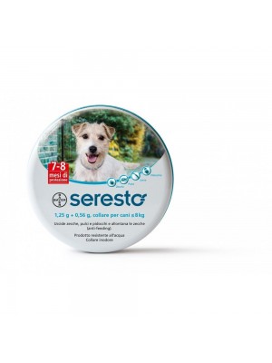 Collare Seresto di Bayer per cani fino a 8 Kg contro pulci e zecche