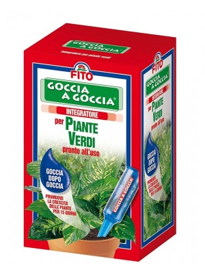 Goccia a goccia piante verdi