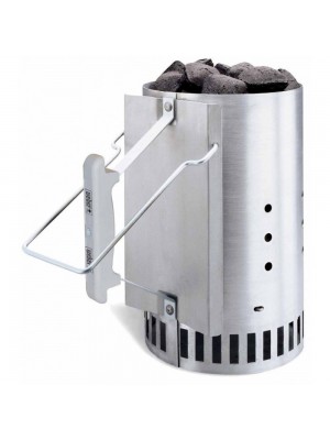 Kit ciminiera di accensione + 2 kg bricchetti + 6 cubetti accendifuoco 