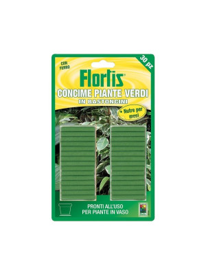 Flortis bastoncini concimati piante verdi 30 pz