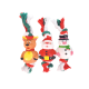 Nodo con pupazzi di natale in vinile 25 cm